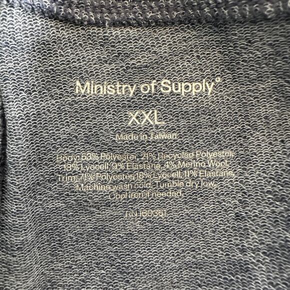 NWT Ministry of Supply Women's Fusion Terry Jogger Pants Indigo Heather Size XXL - Picture 9 of 10